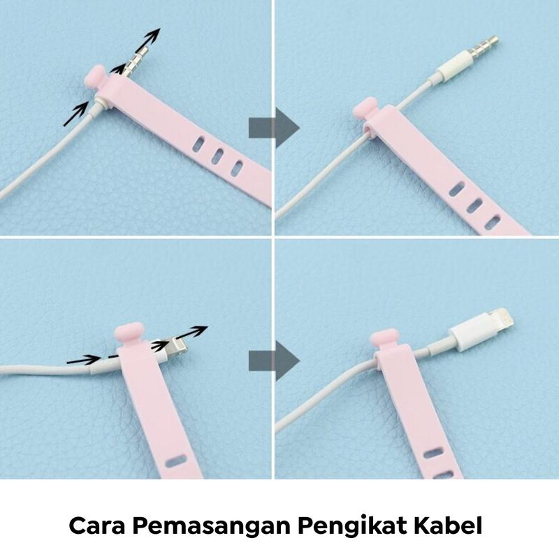 Pengikat Kabel / Penggulung Cable / Binder Klip Cable / Cord Holder 2
