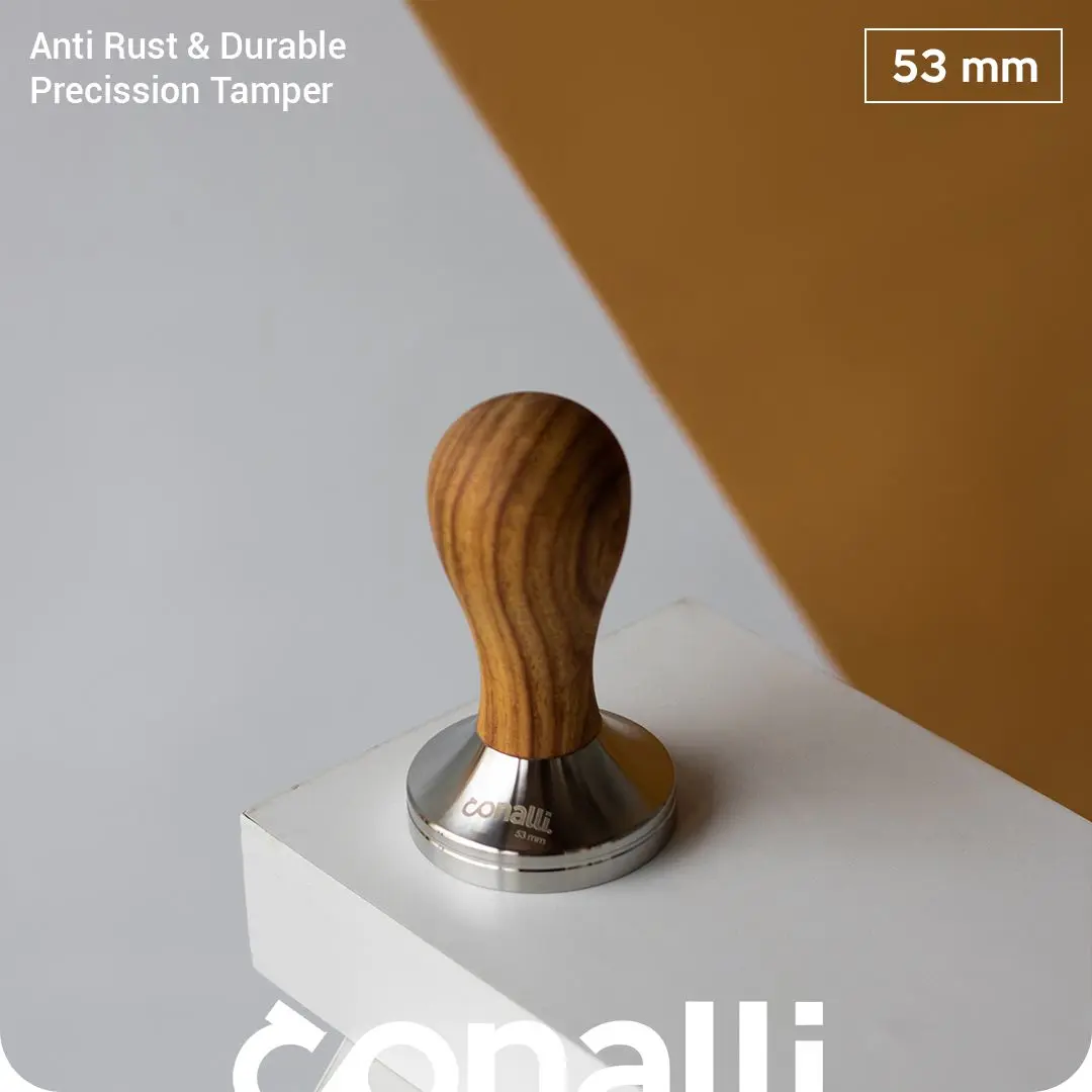 Tamper 53 mm - Wooden Coffee Tamper 53mm Barista Alat Penekan kopi 53