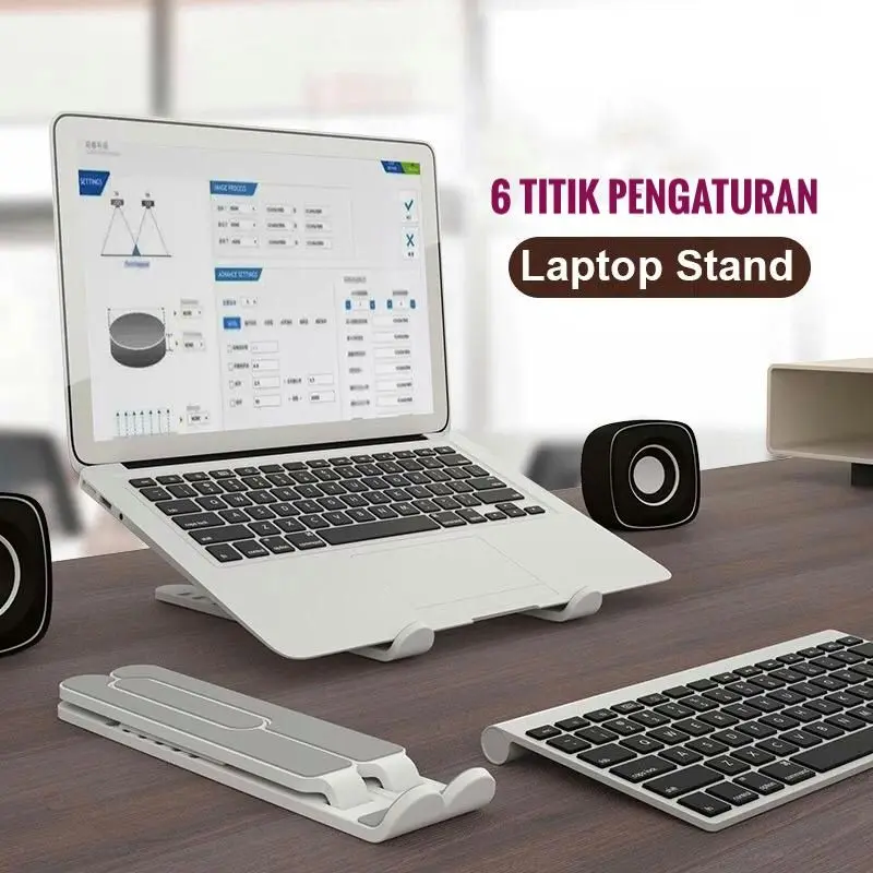 Laptop Stand Holder Portable Dudukan Tablet Multifungsi + Gratis Pouch