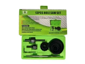 Mata Bor Pelubang Kayu SET Hole Saw 13pcs Alat Pembuat Lubang Kayu Akr