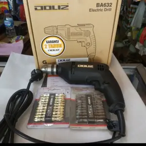 mesin bor doliz 10mm + mata obeng 2 pcs