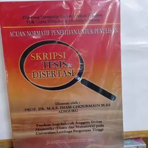 Skripsi Tesis & Disertasi Prof Dr MAS Imam Chourmain M Ed