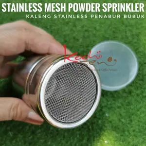 Penabur bubuk/Sprinkler Powder/Penghias minuman kopi/stainless Mesh