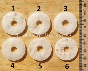 1.16.5DT - Natural Clear Quartz - Donut 3 cm - Brazil - RANDOM