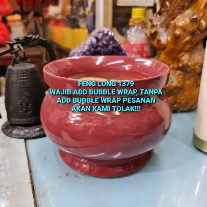 Hiolo Keramik PUTIH, MERAH CABE, MERAH MAROON POLOS 6 Inch 3