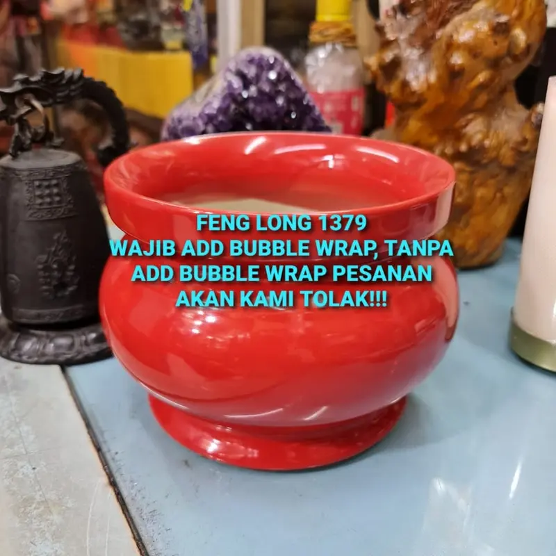 Hiolo Keramik PUTIH, MERAH CABE, MERAH MAROON POLOS 6 Inch 1