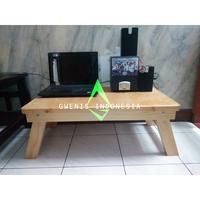 Gambar UKURAN KECIL !! MEJA LIPAT LAPTOP LESEHAN KAYU JATI BELANDA dari Gwenis Indonesia Kab. Bekasi 1 Tokopedia