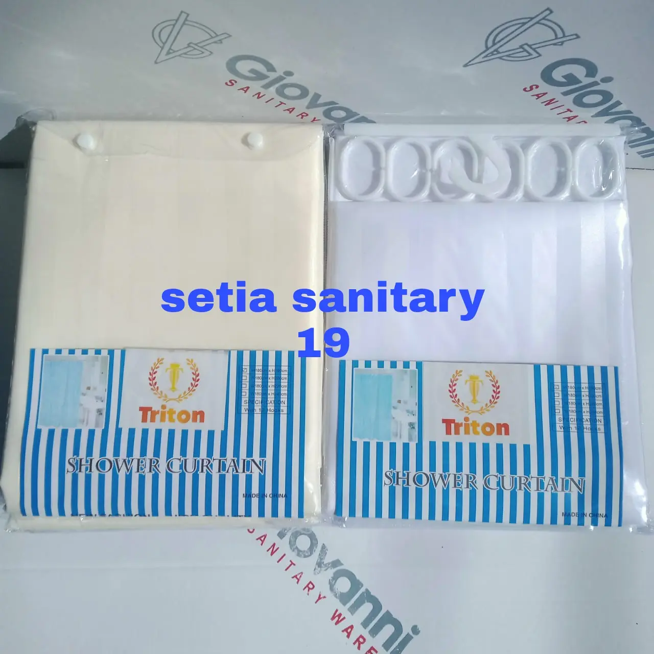 SHOWER CURTAIN/TIRAI KAMAR MANDI 180 X 180 Cm