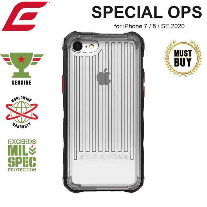 Gambar Case iPhone 7 / 8 / SE 2020 Element Case SPECIAL OPS - Clear dari STM Goods Indonesia by IGA Kota Tangerang Tokopedia
