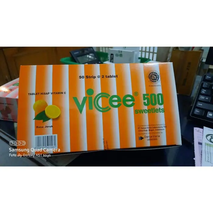 VICEE 500MG - TAB HISAP 50STRIP @ 2TAB (100TAB)