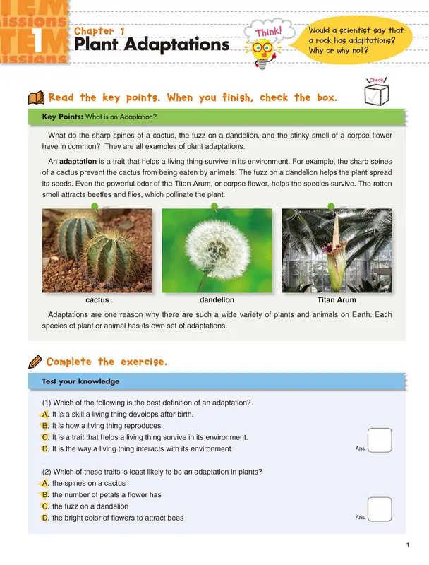 Buku Anak - Kumon - STEM Missions: Life Science 1