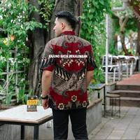 Gambar Kemeja Baju Batik Pria lengan panjang pendek modern Lapis Furing TE007 dari Arjuno_batik Kota Administrasi Jakarta Pusat 3 Tokopedia