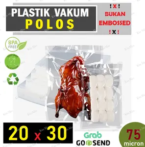 Plastik Vakum POLOS - 20x30 - Vacuum Selaer - Nylon - Vacum - sinbo