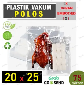 Plastik Vakum POLOS - 20x25 - Vacuum Selaer - Nylon - Vacum - sinbo