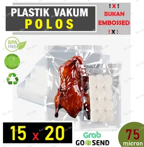 Plastik Vakum POLOS - 15x20 - Vacuum Selaer - Nylon - Vacum - sinbo