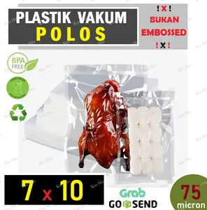 Plastik Vakum POLOS - 7x10 - Vacuum Selaer - Nylon - Vacum - sinbo