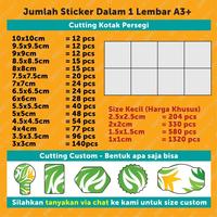 Gambar Cetak Stiker Label Vinyl Ultra Glossy - White & Transparent - KISS CUT dari OHPRINT Kota Tangerang Selatan 3 Tokopedia