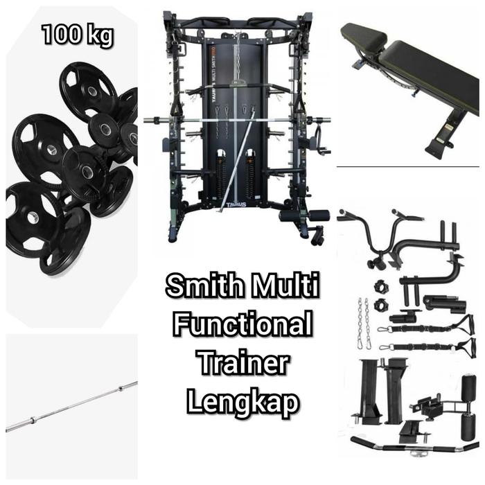 Gambar Smith Multi Fungsi Functional Trainer setara G12 Paket Lengkap dari IdachiFitnessJakarta Jakarta Barat Tokopedia