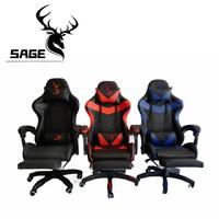 Gambar Sage SG-801 Gaming Chair / Kursi Gaming With Footrest - Hitam dari hans computer Kota Administrasi Jakarta Pusat 3 Tokopedia