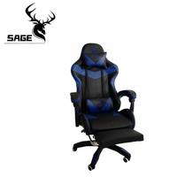 Gambar Sage SG-801 Gaming Chair / Kursi Gaming With Footrest - Hitam dari hans computer Kota Administrasi Jakarta Pusat 4 Tokopedia