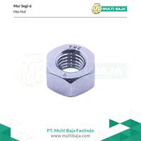Gambar Mur Segi 6 Stainless Steel 316 M6 - 1.0 (Hex Nut) dari Multi Baja Kota Administrasi Jakarta Barat 1 Tokopedia