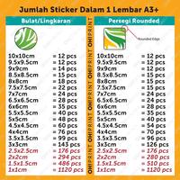 Gambar Cetak Stiker Label Vinyl Ultra Glossy - White & Transparent - KISS CUT dari OHPRINT Kota Tangerang Selatan 2 Tokopedia