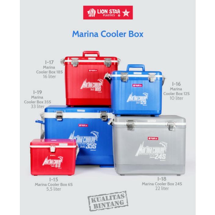 (KHUSUS GOJEK) COOLER BOX MARINA 24S LION STAR Cool Box Ice Tempat Es 3