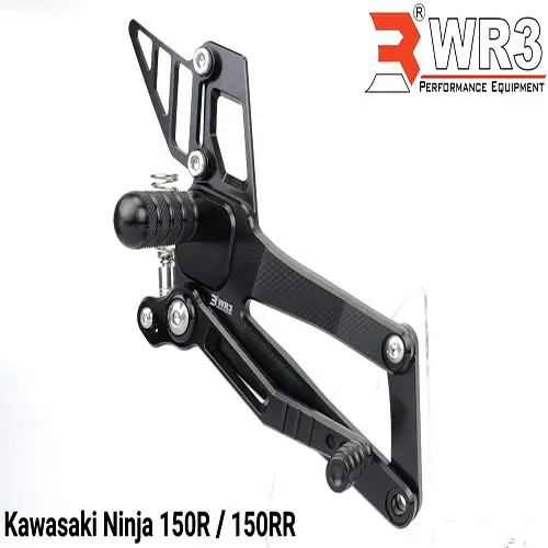 Gambar Footstep / Underbone Racing Depan WR3 V-Series Ninja 150 R / 150 RR - Full Hitam dari WR3 Kota Administrasi Jakarta Barat 3 Tokopedia