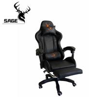Gambar Sage SG-801 Gaming Chair / Kursi Gaming With Footrest - Hitam dari hans computer Kota Administrasi Jakarta Pusat 2 Tokopedia