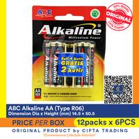 Gambar ABC Alkaline AA 6 PCs Pack (1 Carton = 6 Pcs x 12 Packs) dari Cipta Trading Kota Administrasi Jakarta Barat 2 Tokopedia