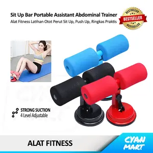 Sit Up Stand Alat Gym Fitness Latihan Otot Perut Push Up Bar Abdominal