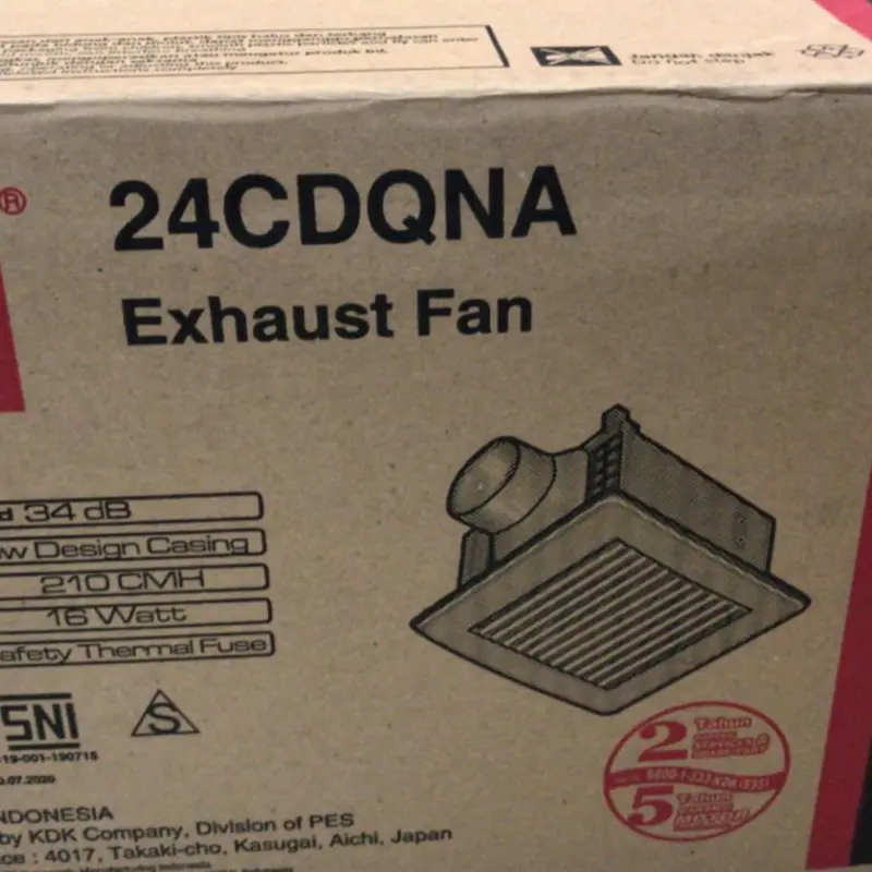 Ceiling Exhaust Fan Plafon Cerobong Sirocco KDK 24CDQN 1