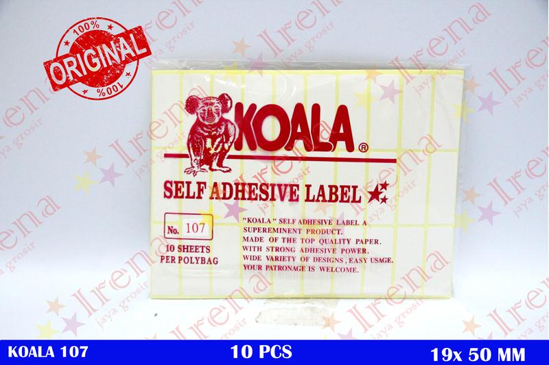 label sticker koala 107 19 x 50 mm - Shop | Tokopedia