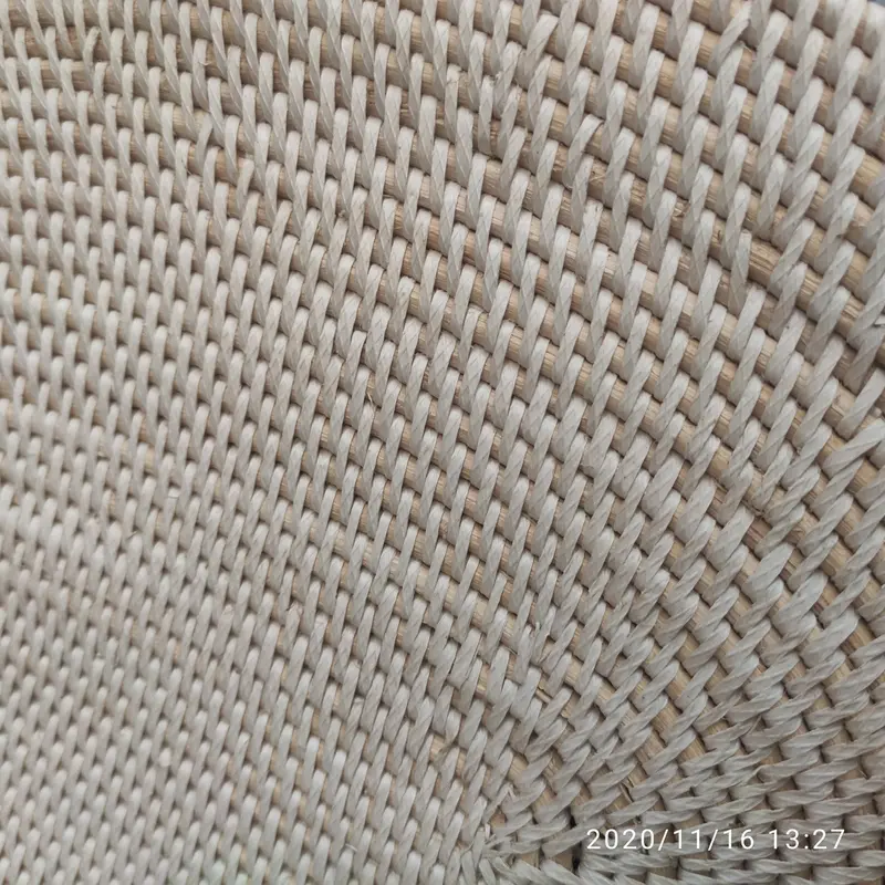 placemat rotan oval/anyaman rotan/alas piring rotan 30x40cm white 3