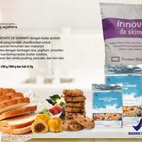 Gambar Innovate De Skimway 1000g Susu Bubuk Skim Premium Halal LPPOM MUI BPOM RI MD untuk Es Krim Pastry Kue Kering Wafer Biskuit Puding Minuman Serbuk dari WFI Nutrisi Innovate Powder Kab. Bogor 3 Tokopedia