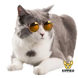 Kacamata Hitam Kucing Anjing Kostum Properti Foto