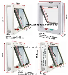 Pintu masuk kucing/ anjing cat flap door magnetic