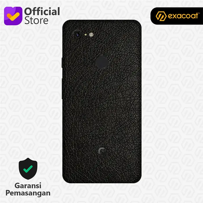 Gambar [EXACOAT] Google Pixel 3 3M Skin / Garskin - Leather Black - Model cut only dari Exacoat Kota Bekasi 3 Tokopedia