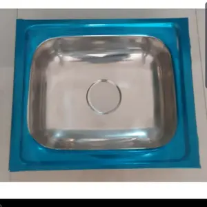 Wastafel Bak Cuci Piring Stainless Satu Lubang + Afur 47cm × 41cm