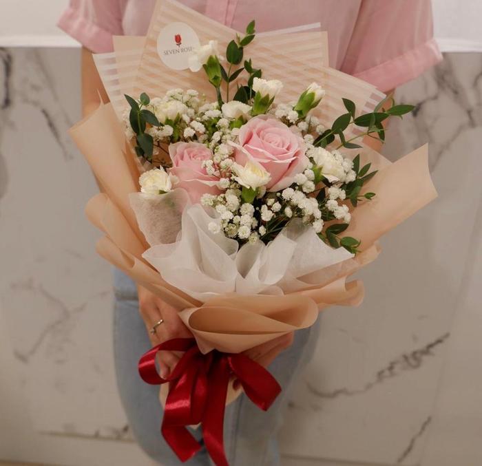 Gambar Bouquet Bunga Tirana Fresh dari sevenrosecoid Kota Administrasi Jakarta Barat Tokopedia