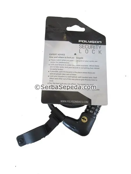 Kunci Sepeda Polygon With Key Number & Light 1