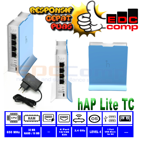 Jual MIKROTIK RB941-2ND-TC Router Wireless HAP-LITE2 Router Mikrotik ...
