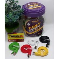 Gambar V-Gen Vgen JCM3-02 Kabel Data Charger USB Micro Gepeng Resmi dari Golden Celluler Kota Administrasi Jakarta Pusat 5 Tokopedia