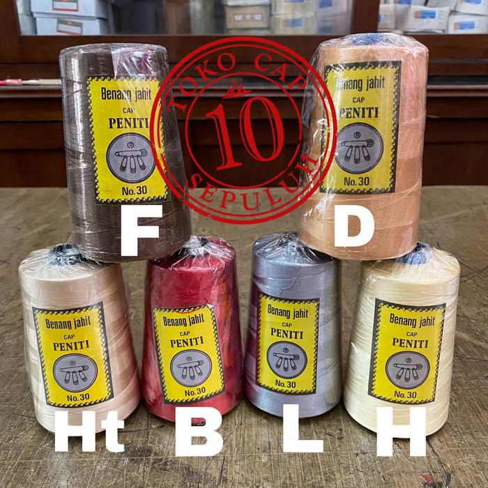Gambar Benang Cap Peniti no 30 (cones) dari Toko Cap Sepuluh Kota Administrasi Jakarta Pusat Tokopedia