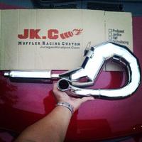 Gambar BlackViper ProDrag - Knalpot Vespa Racing Pro Drag Model Udang Kanan dari JuraganKnalpotDotCom Kab. Purbalingga 1 Tokopedia