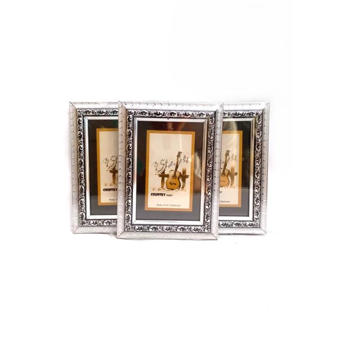 Gambar Bingkai Foto Pigura 4R (10x15) Silver ukir Unik Mewah dari Meepstore Jakarta Barat Tokopedia
