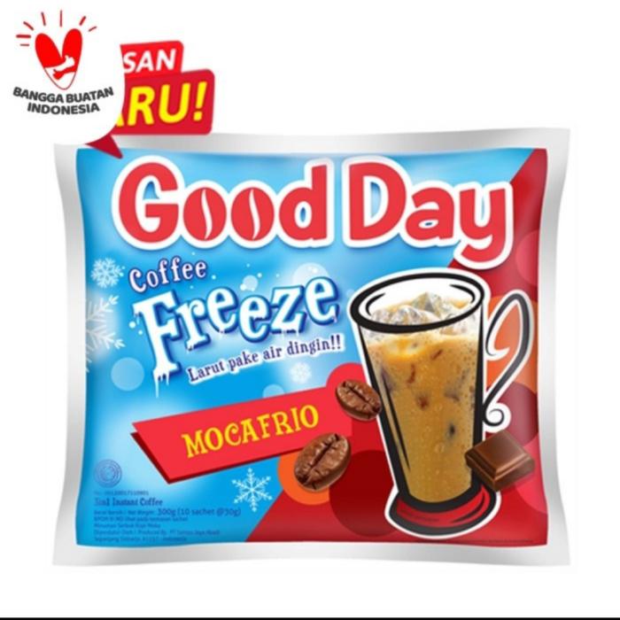 Gambar good day freeze mocafrio isi 10 saset dari FRANS19 Online market Kota Administrasi Jakarta Utara Tokopedia