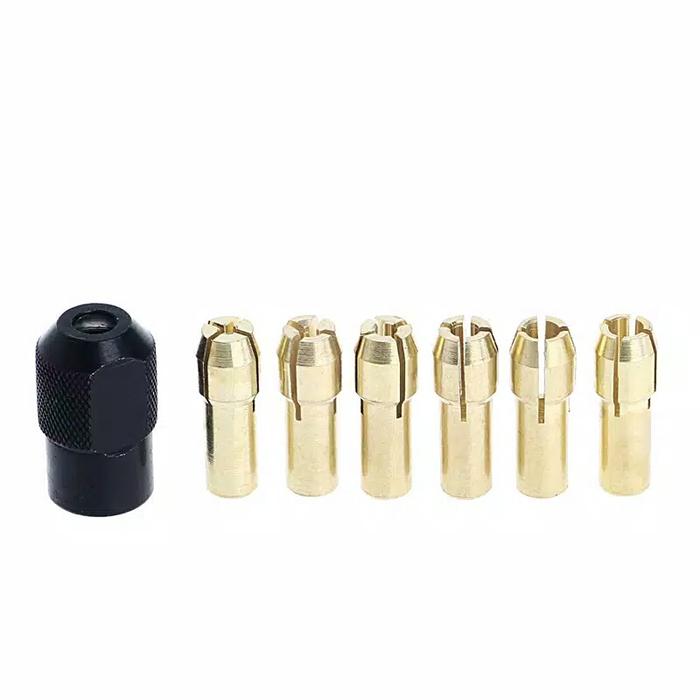 Gambar 7Pcs Collet Brass Collet 1.0 / 1.6 / 2.0 / 2.4 / 3.0 / 3.2 + M8 * 0.75 dari 101perkakas Kab. Bandung Tokopedia