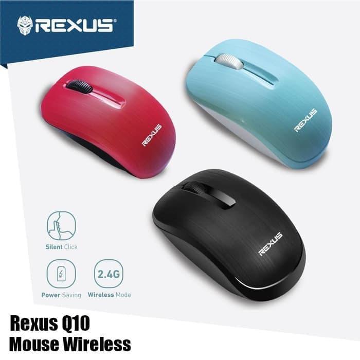 Gambar Rexus Q10 Silent Click Wireless Mouse for Office & Home - REX-Q10 dari Multi Komputer Kota Administrasi Jakarta Barat Tokopedia