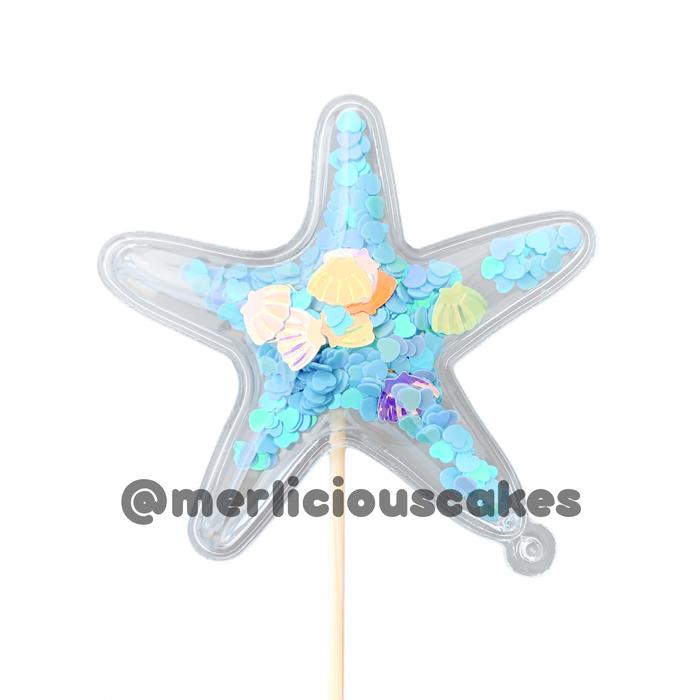 Gambar Confetti Cake Topper Kue Starfish SF1 dari Merlicious Cakes Kota Administrasi Jakarta Pusat Tokopedia